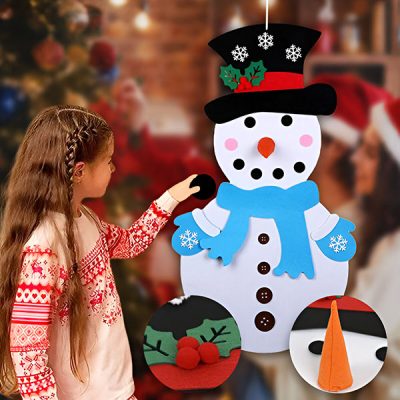 Set pentru a crea propriul om de zăpadă din fetru | FELTSNOWMAN