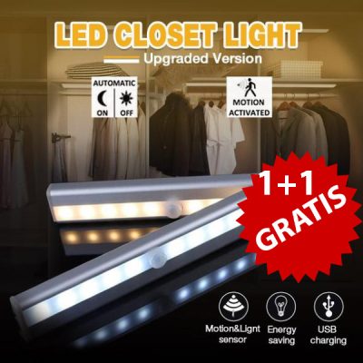 Lumină LED cu senzor de mișcare - pornire/oprire automată, fără fire | LUMICOM 1+1 GRATUIT
