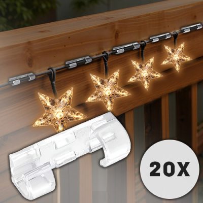 Cleme pentru cabluri (20 buc.) | CORDCLIP