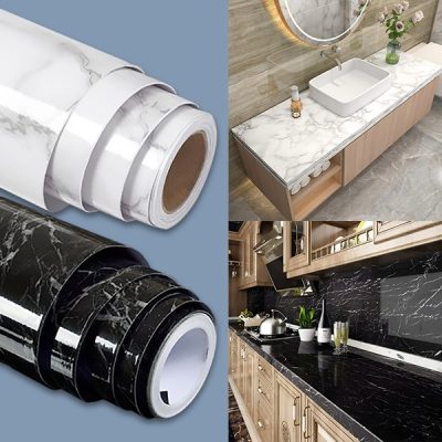 Folie decorativă autocolantă cu model de marmură (300 x 45 cm) | MARBLEEX