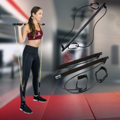 Bară cu 2 corzi pentru pilates | TONEBAR
