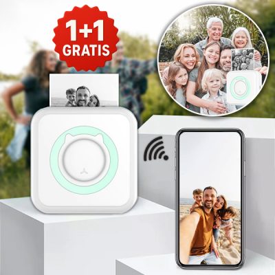 Imprimantă inteligentă portabilă MINIPRINT 1+1 GRATIS
