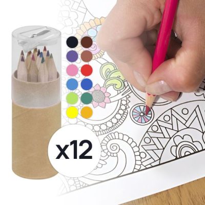 12 creioane colorate + ascuțitoare | COLORJOY