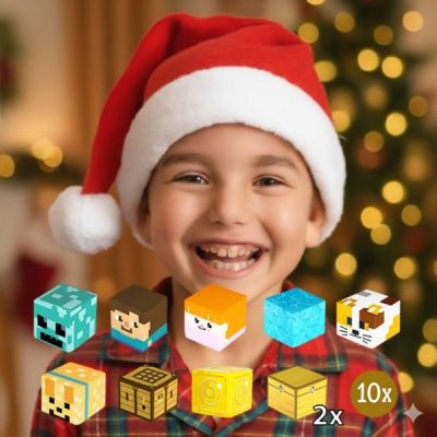 10x blocuri suplimentare pentru MAGCRAFTI + pălărie festivă GRATUIT | XMASHATMAGBLOCKS