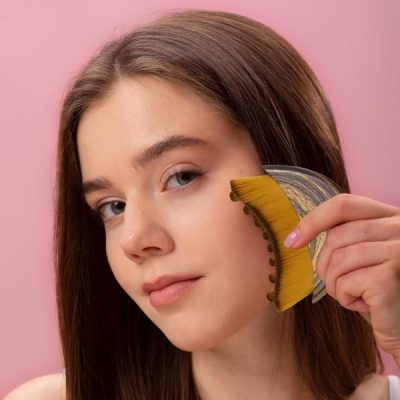 Perie pentru masaj facial limfatic | DRENAGLO